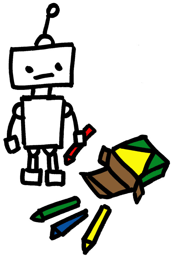 cool simple robot drawings